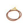 Hermes Gold Leather Glenan Double Tour Bracelet - Love that Bag etc - Preowned Authentic Designer Handbags & Preloved Fashions