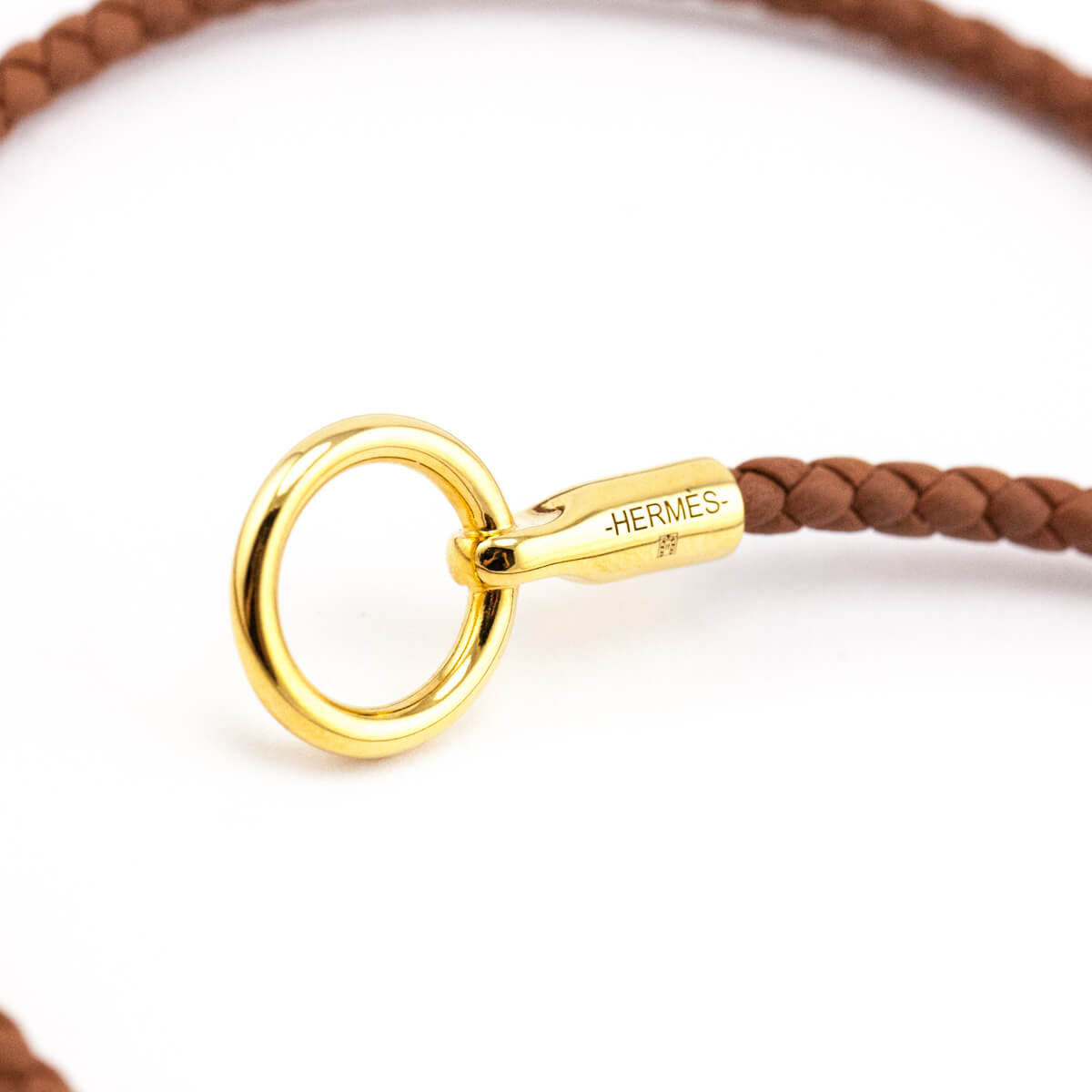Hermes Gold Leather Glenan Double Tour Bracelet - Love that Bag etc - Preowned Authentic Designer Handbags & Preloved Fashions