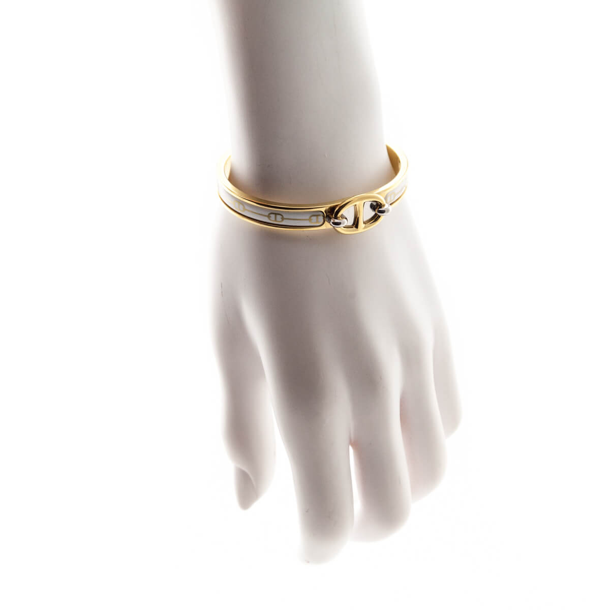 Hermes Gold & Enamel Mini Clic Chaine D'Ancre Farandole Bracelet Size GM - Love that Bag etc - Preowned Authentic Designer Handbags & Preloved Fashions