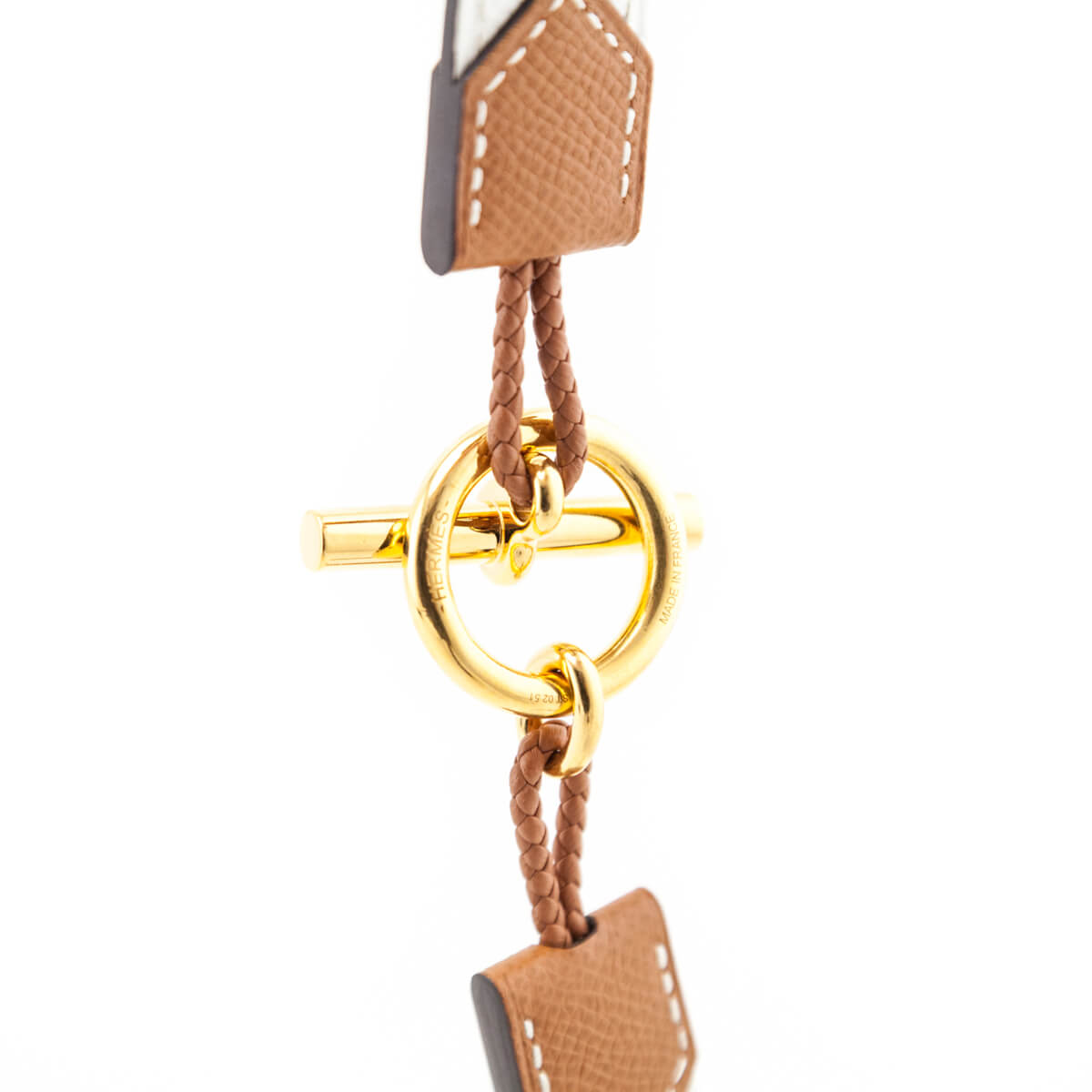 Hermes Gold & White Babord 24 Reversible Belt - Love that Bag etc - Preowned Authentic Designer Handbags & Preloved Fashions