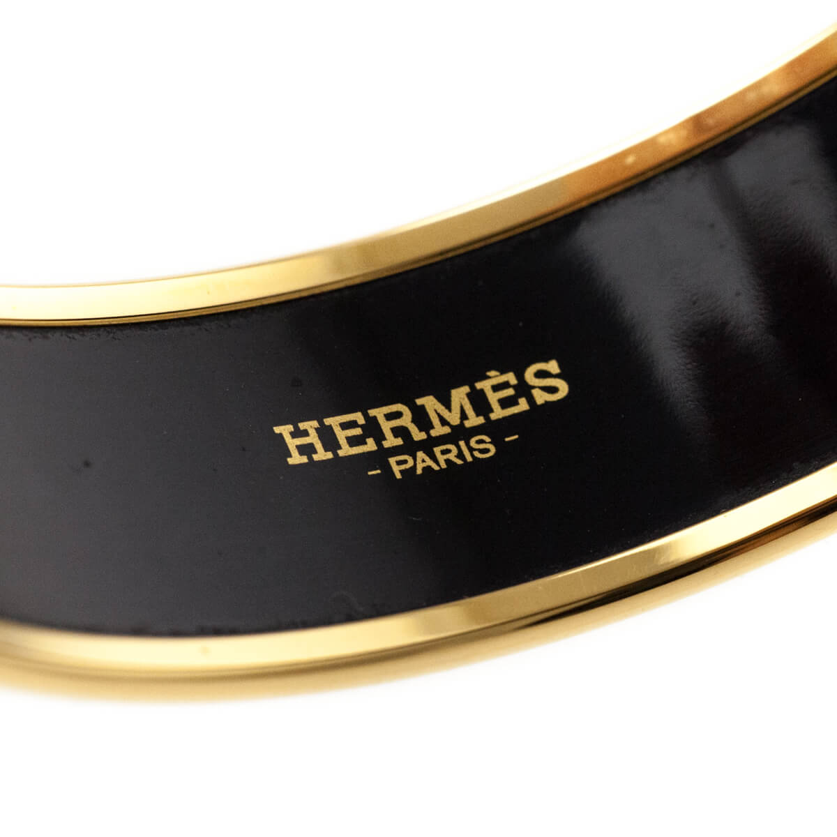 Hermes Green & Orange Enamel Wide L'Ivresse De L'Infini Bracelet - Love that Bag etc - Preowned Authentic Designer Handbags & Preloved Fashions
