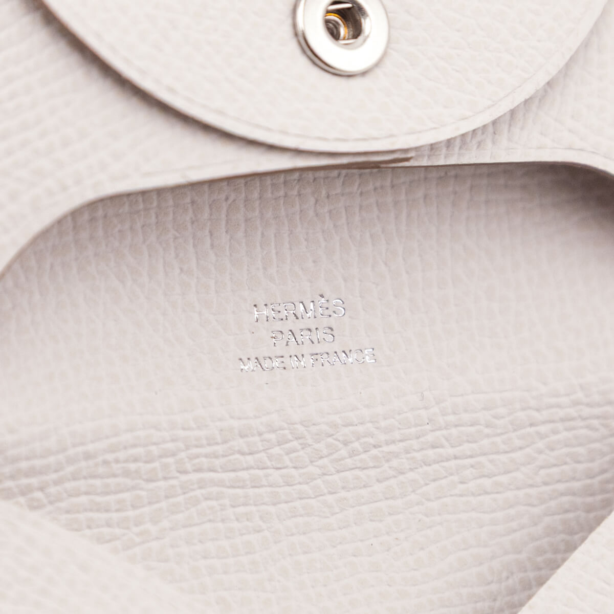 Hermes Gris Pale Epsom Bastia Coin Purse