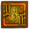 Hermes Khaki & Rust Silk Coaching Scarf 90 - Love that Bag etc - Preowned Authentic Designer Handbags & Preloved Fashions