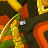 Hermes Khaki & Rust Silk Coaching Scarf 90 - Love that Bag etc - Preowned Authentic Designer Handbags & Preloved Fashions