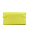 Hermes Lime Chevre Mysore Kelly Longue Wallet - Love that Bag etc - Preowned Authentic Designer Handbags & Preloved Fashions