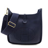 Hermes Midnight Blue Clemence Evelyne III PM 29 - Love that Bag etc - Preowned Authentic Designer Handbags & Preloved Fashions