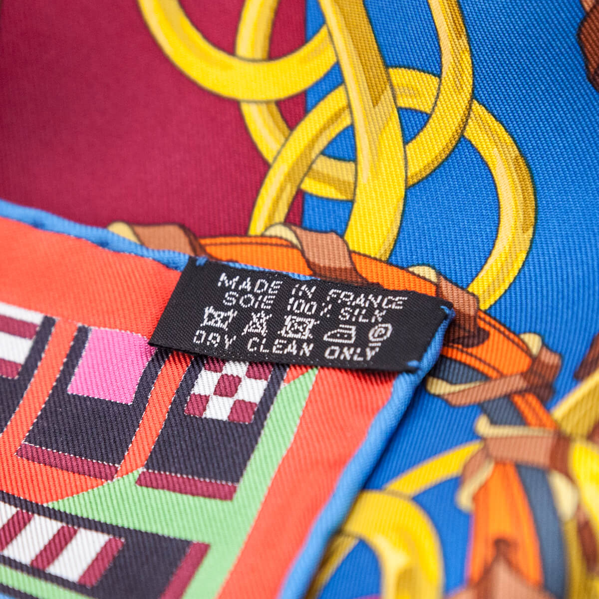 Hermes Multicolour Brides et Gris Silk Scarf 90