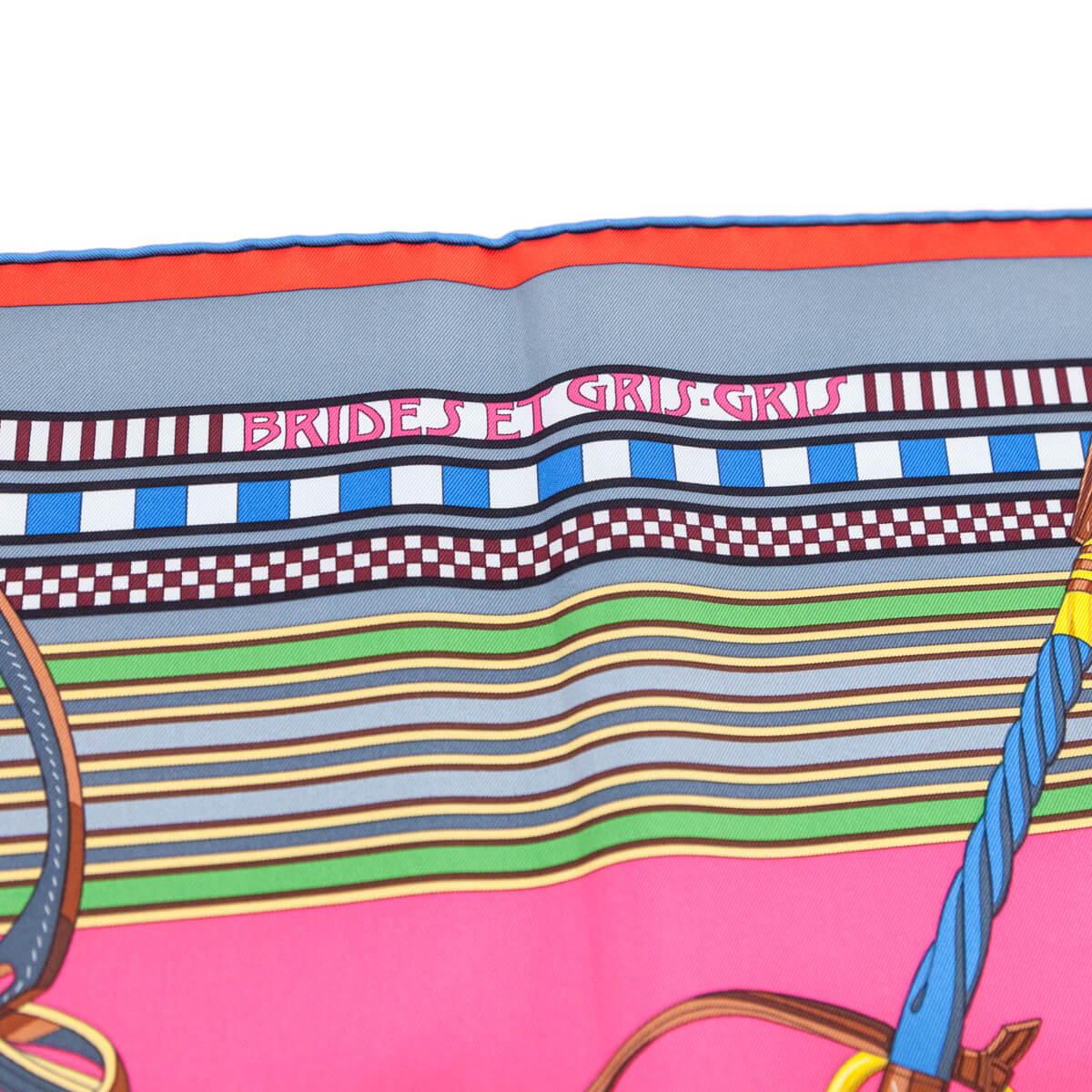 Hermes Multicolour Brides et Gris Silk Scarf 90