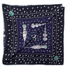 Hermes Navy & Green Silk Tresors Retrouves Scarf 90 - Love that Bag etc - Preowned Authentic Designer Handbags & Preloved Fashions