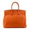 Hermes Orange Clemence Birkin 35 - Love that Bag etc - Preowned Authentic Designer Handbags & Preloved Fashions