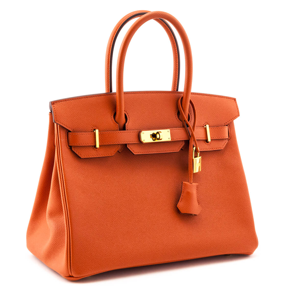 Hermes Orange Terre Battue Epsom Birkin 30 - Love that Bag etc - Preowned Authentic Designer Handbags & Preloved Fashions