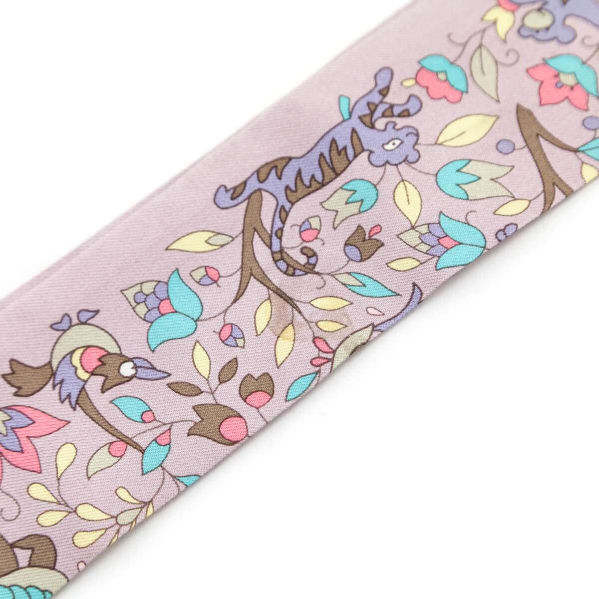 Hermes Pink Floral Twilly