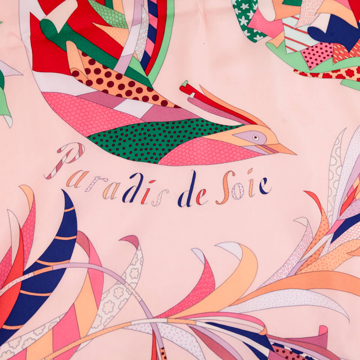 Hermes Pink Paradis De Soie Summer Weight Silk Scarf 140