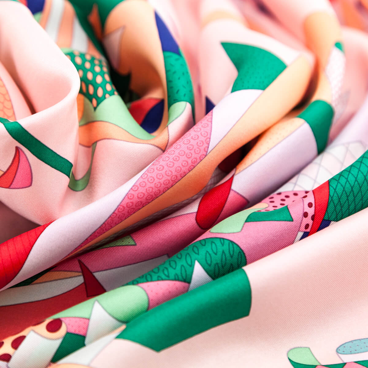 Hermes Pink Paradis De Soie Summer Weight Silk Scarf 140