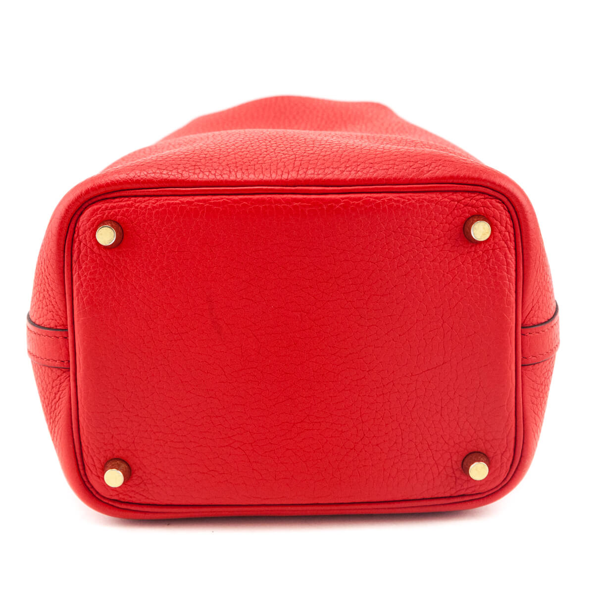 Hermes Red Taurillon Clemence Picotin Lock 18 PM
