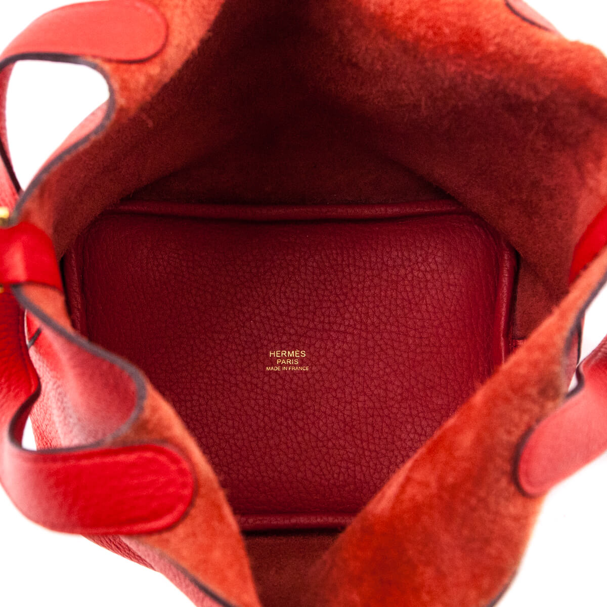 Hermes Red Taurillon Clemence Picotin Lock 18 PM