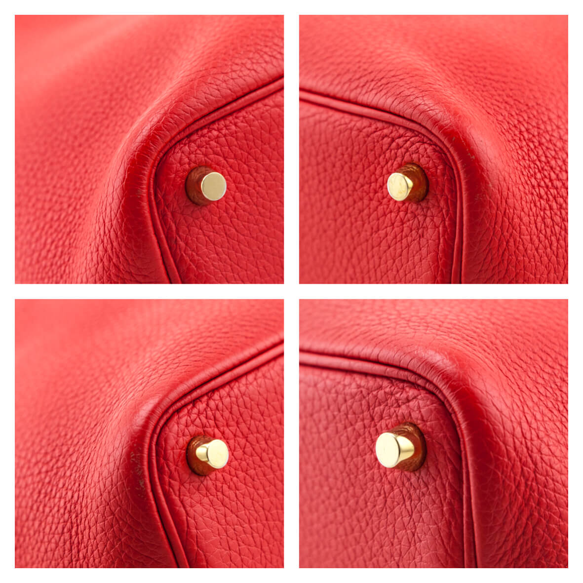 Hermes Red Taurillon Clemence Picotin Lock 18 PM