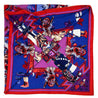 Hermes Red and Blue Kashinas Cashmere Shawl 140 - Love that Bag etc - Preowned Authentic Designer Handbags & Preloved Fashions