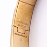 Hermes Rose Gold & Taupe Enamel Hinged Bracelet Size M - Love that Bag etc - Preowned Authentic Designer Handbags & Preloved Fashions