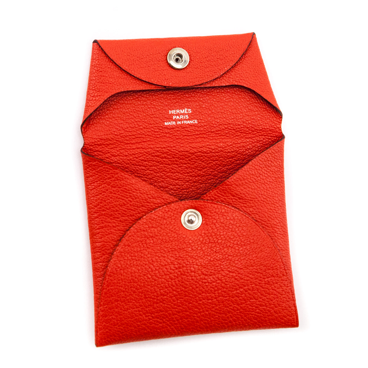 Hermes Rouge Pivoine Chevre Bastia Change Purse - Love that Bag etc - Preowned Authentic Designer Handbags & Preloved Fashions