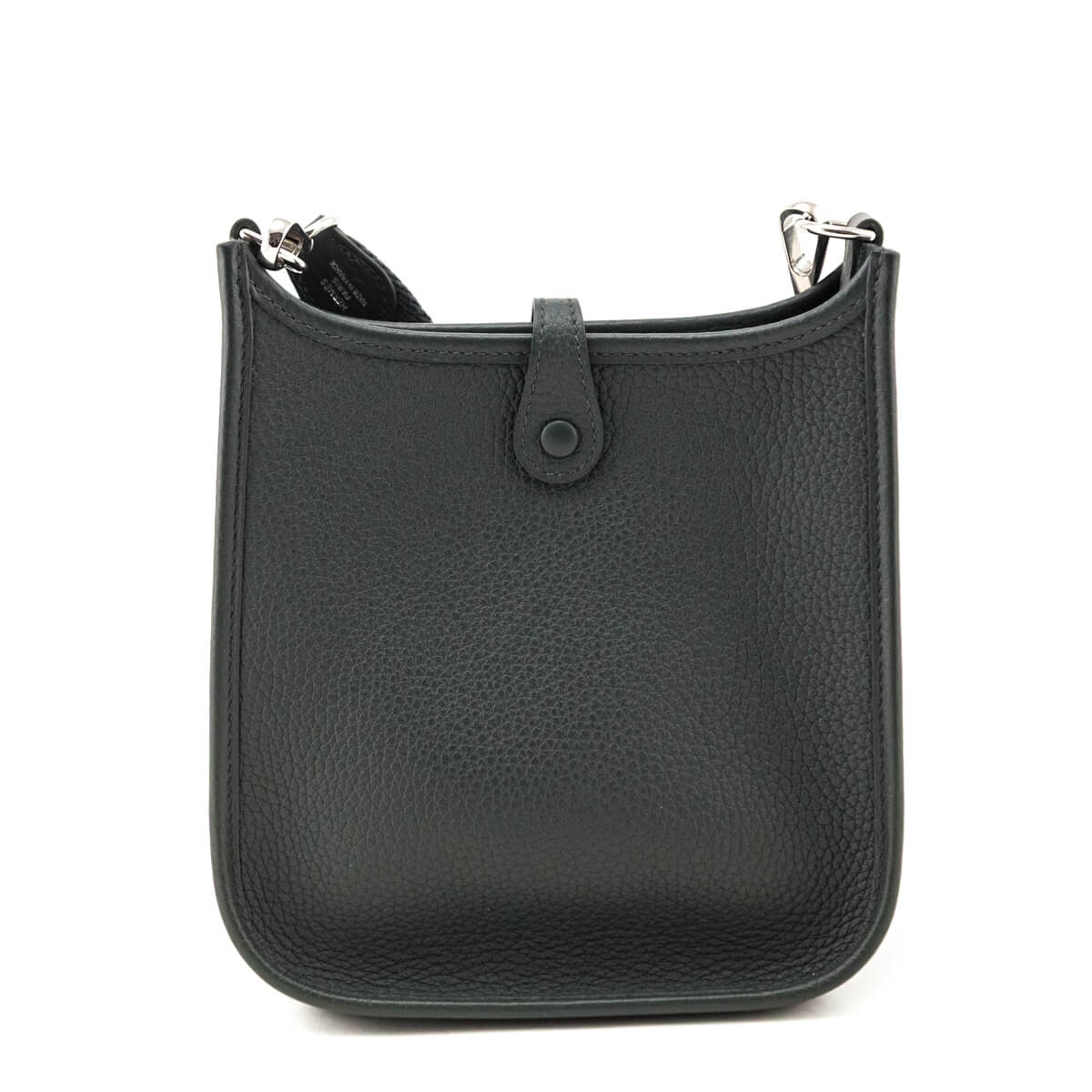 Hermes Vert Mangrove Taurillon Clemence Evelyne TPM - Love that Bag etc - Preowned Authentic Designer Handbags & Preloved Fashions