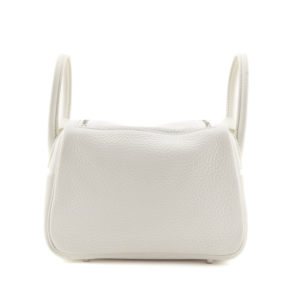 Hermes White Taurillon Clemence Mini Lindy 20 - Love that Bag etc - Preowned Authentic Designer Handbags & Preloved Fashions