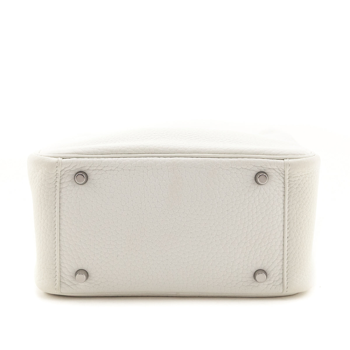 Hermes White Taurillon Clemence Mini Lindy 20 - Love that Bag etc - Preowned Authentic Designer Handbags & Preloved Fashions