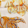 Hermes White & Orange Tulipomanie Silk Scarf 90 - Love that Bag etc - Preowned Authentic Designer Handbags & Preloved Fashions