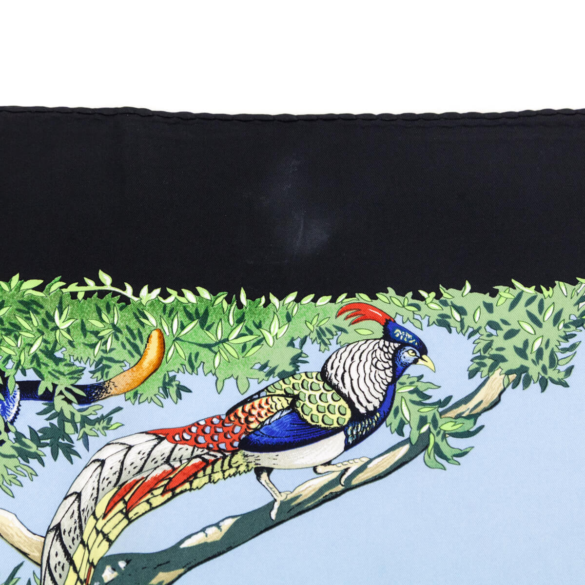 Hermes Black Sichuan Silk Scarf 90