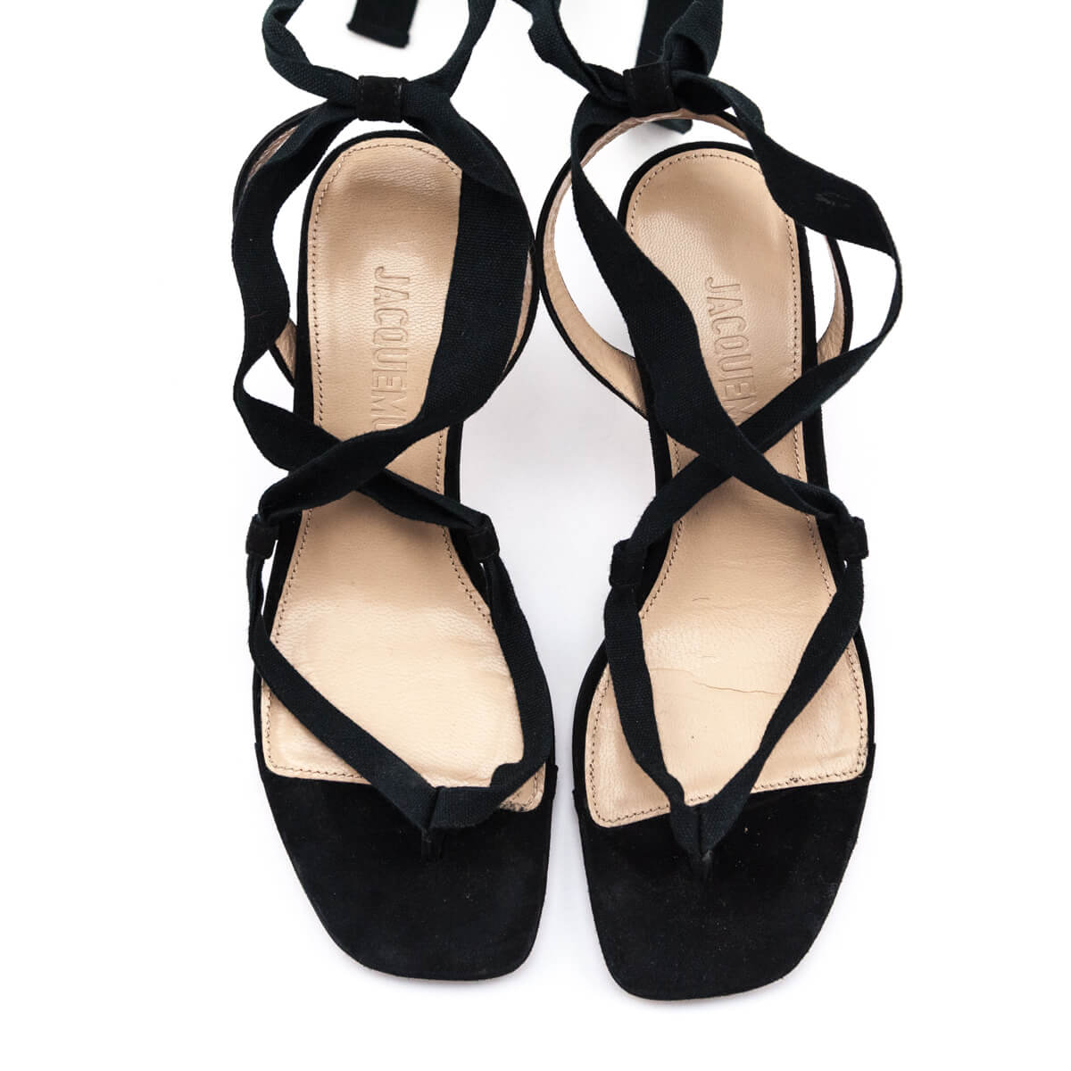 Jacquemus Black Suede Gladiator Sandals Size US 8 | EU 38 - Love that Bag etc - Preowned Authentic Designer Handbags & Preloved Fashions