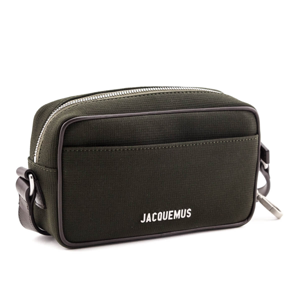 Jacquemus Khaki Textile Le Baneto Crossbody - Love that Bag etc - Preowned Authentic Designer Handbags & Preloved Fashions