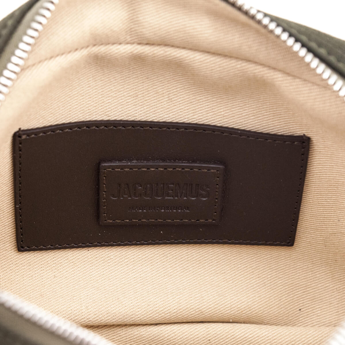 Jacquemus Khaki Textile Le Baneto Crossbody - Love that Bag etc - Preowned Authentic Designer Handbags & Preloved Fashions