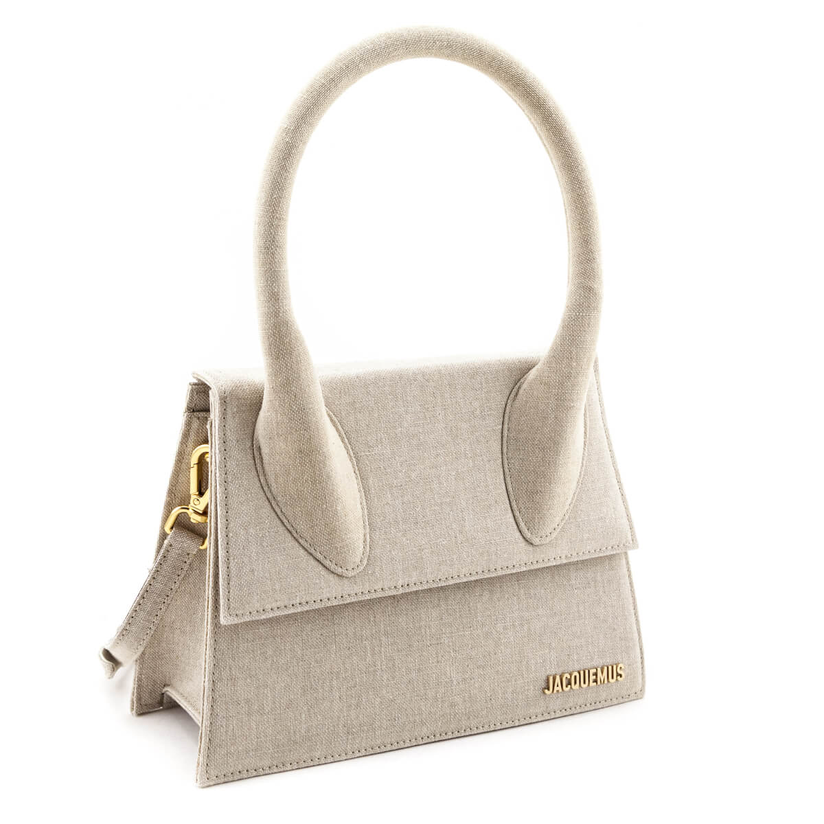 Jacquemus Linen Le Grand Chiquito Handle Bag