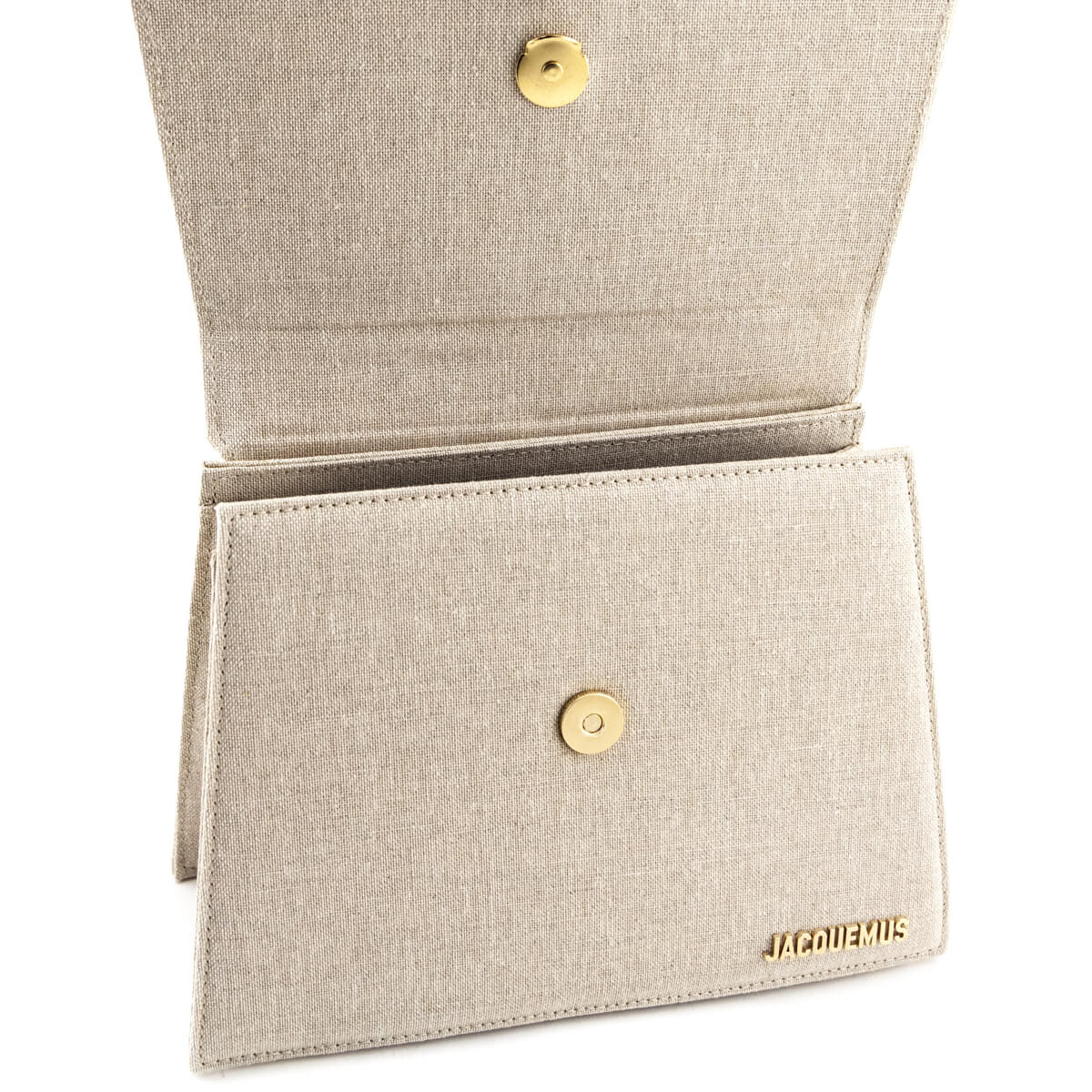 Jacquemus Linen Le Grand Chiquito Handle Bag