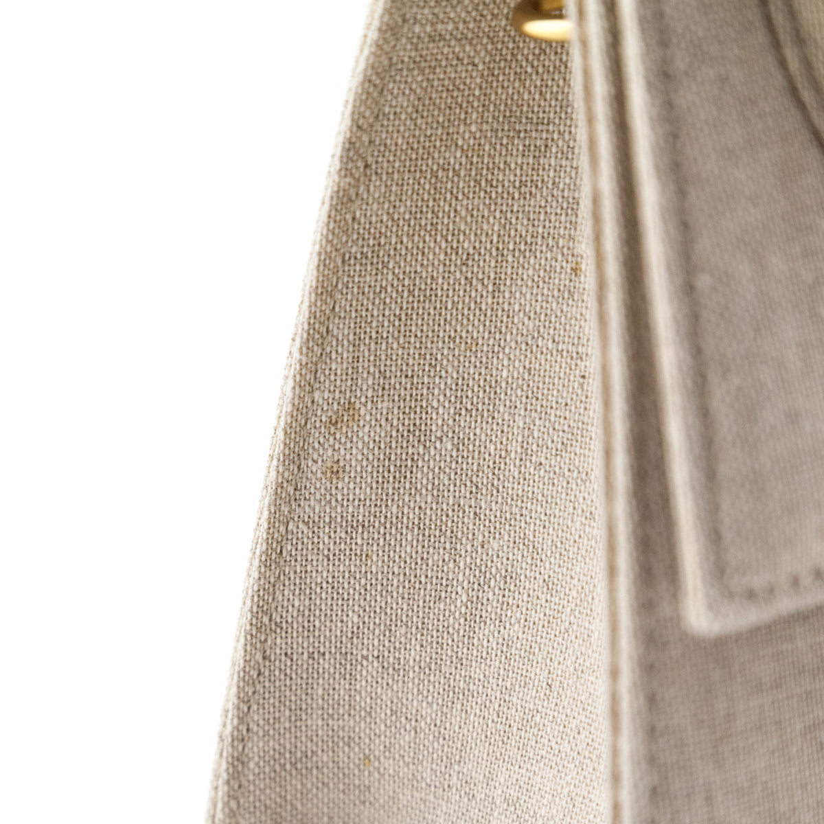 Jacquemus Linen Le Grand Chiquito Handle Bag