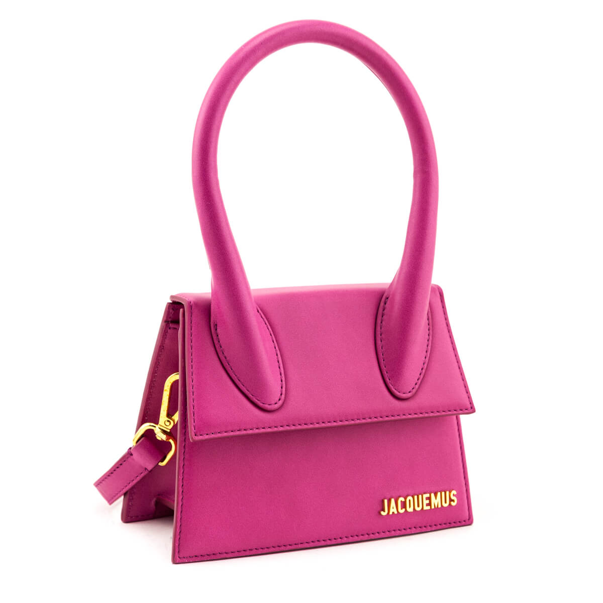 Jacquemus Pink Smooth Leather Medium Le Chiquito Bag - Love that Bag etc - Preowned Authentic Designer Handbags & Preloved Fashions