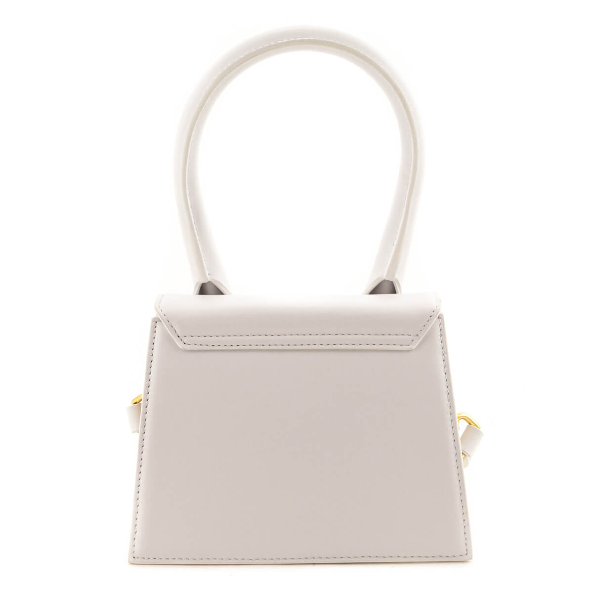Jacquemus White Smooth Calfskin Le Chiquito Moyen - Love that Bag etc - Preowned Authentic Designer Handbags & Preloved Fashions