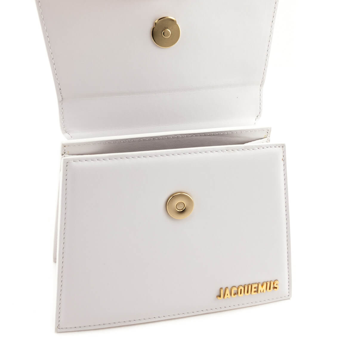 Jacquemus White Smooth Calfskin Le Chiquito Moyen - Love that Bag etc - Preowned Authentic Designer Handbags & Preloved Fashions