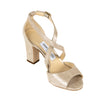 Jimmy Choo Sand Shimmer Suede Carrie Ankle Strap Sandals Size US 5 | EU 35 - Love that Bag etc - Preowned Authentic Designer Handbags & Preloved Fashions