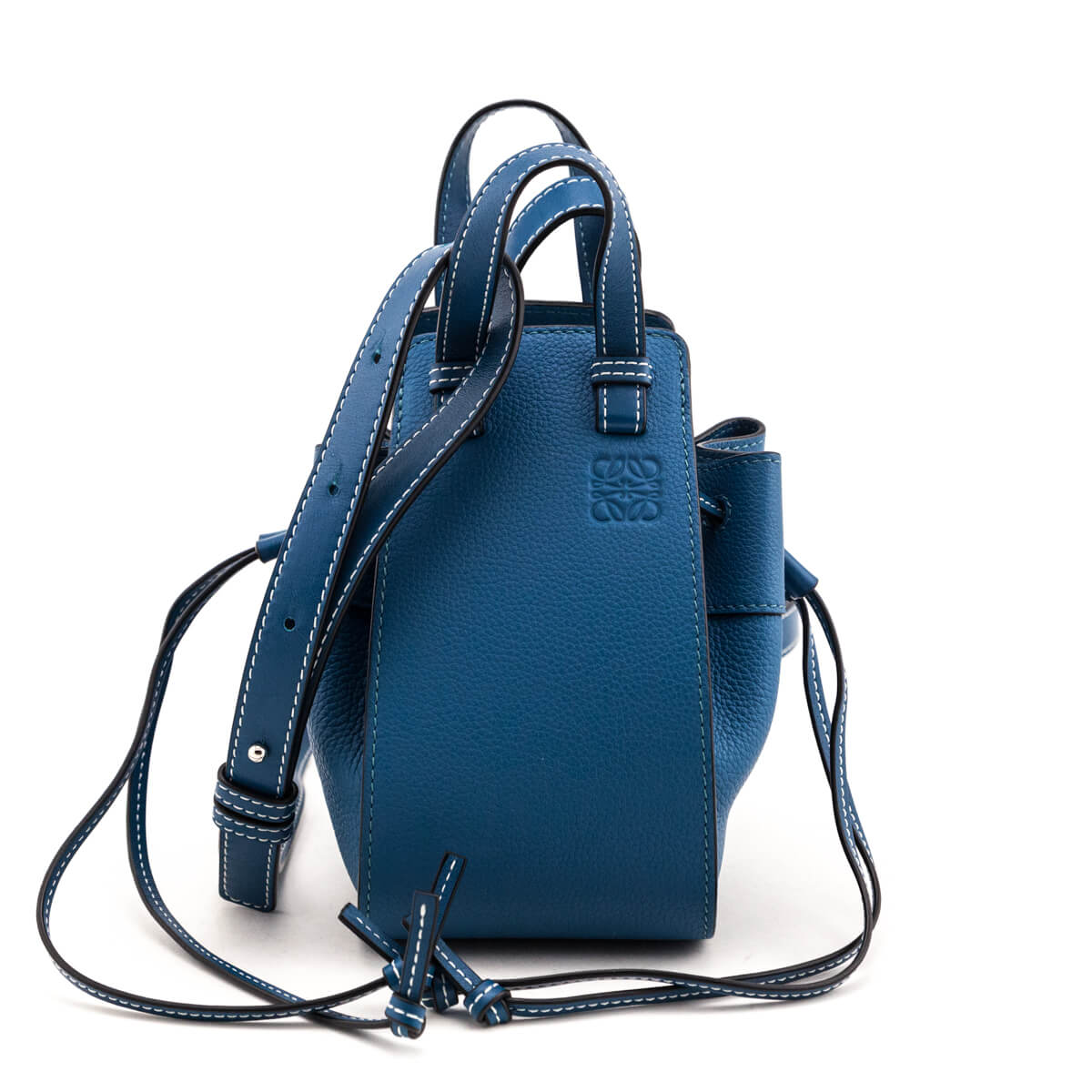 Loewe Blue Caslfkin Mini Hammock Shoulder Bag - Love that Bag etc - Preowned Authentic Designer Handbags & Preloved Fashions