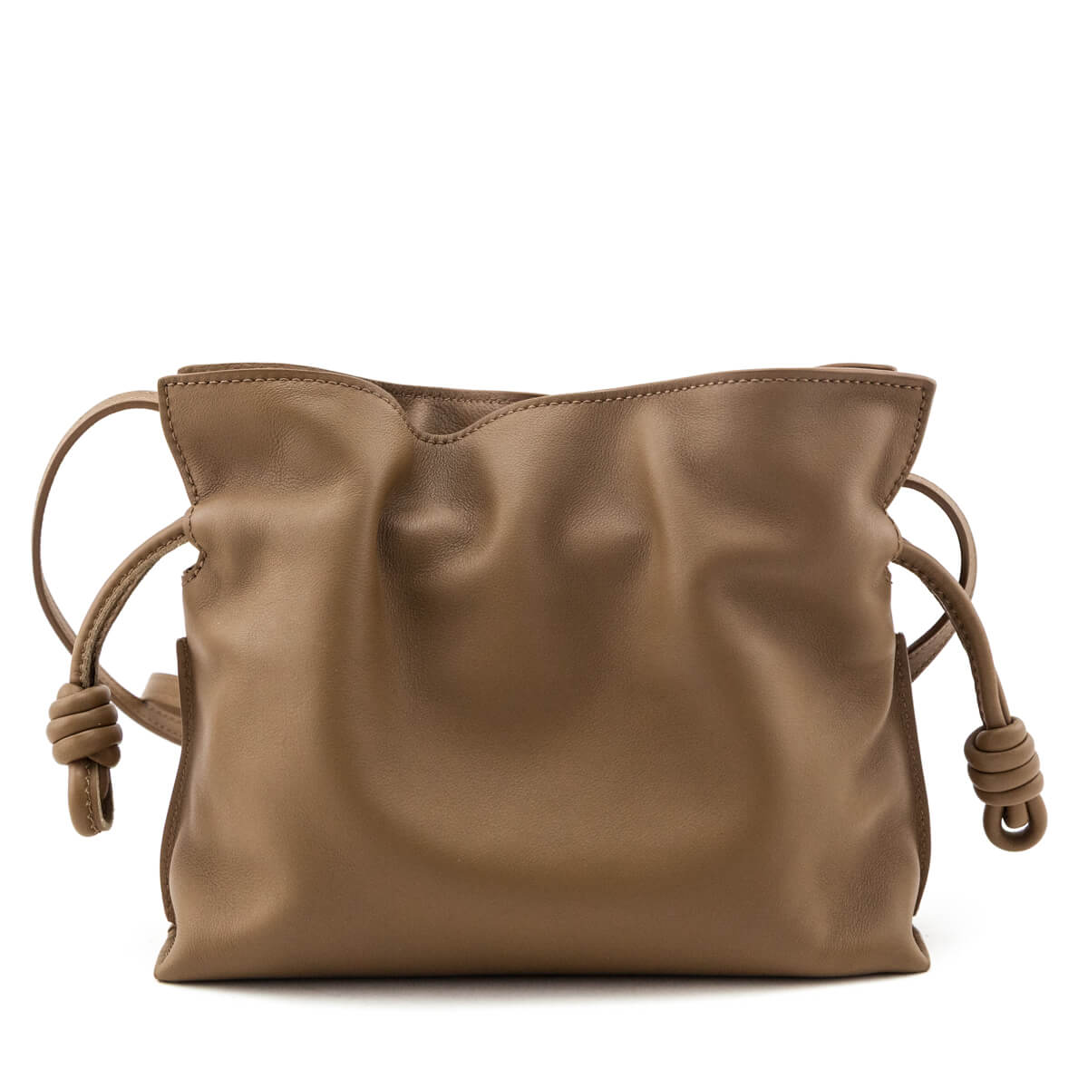 Loewe Brown Nappa Mini Flamenco Knot Bag - Love that Bag etc - Preowned Authentic Designer Handbags & Preloved Fashions