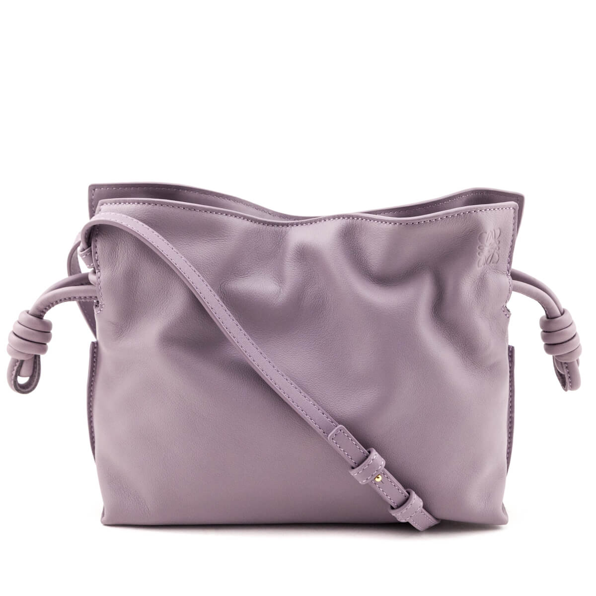 Loewe Dirty Mauve Nappa Calfskin Mini Flamenco Clutch - Love that Bag etc - Preowned Authentic Designer Handbags & Preloved Fashions