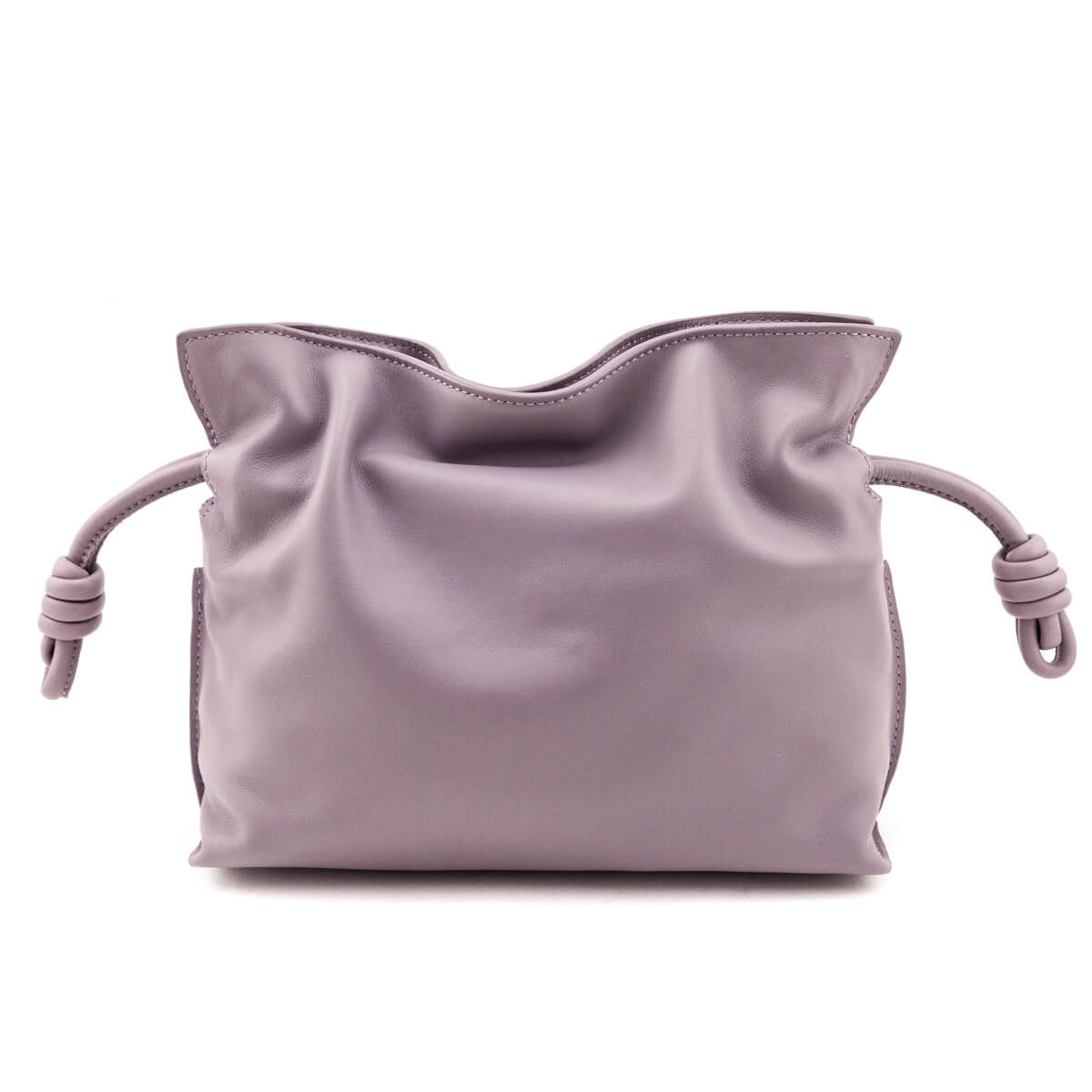 Loewe Dirty Mauve Nappa Calfskin Mini Flamenco Clutch - Love that Bag etc - Preowned Authentic Designer Handbags & Preloved Fashions