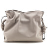 Loewe Ghost Gray Nappa Calfskin Medium Flamenco Clutch - Love that Bag etc - Preowned Authentic Designer Handbags & Preloved Fashions