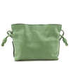 Loewe Green Calfskin Mini Flamenco Knot Clutch - Love that Bag etc - Preowned Authentic Designer Handbags & Preloved Fashions