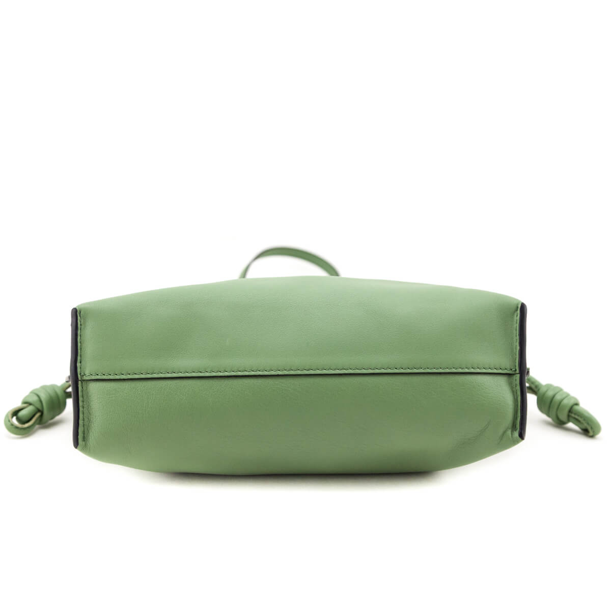 Loewe Green Calfskin Mini Flamenco Knot Clutch - Love that Bag etc - Preowned Authentic Designer Handbags & Preloved Fashions