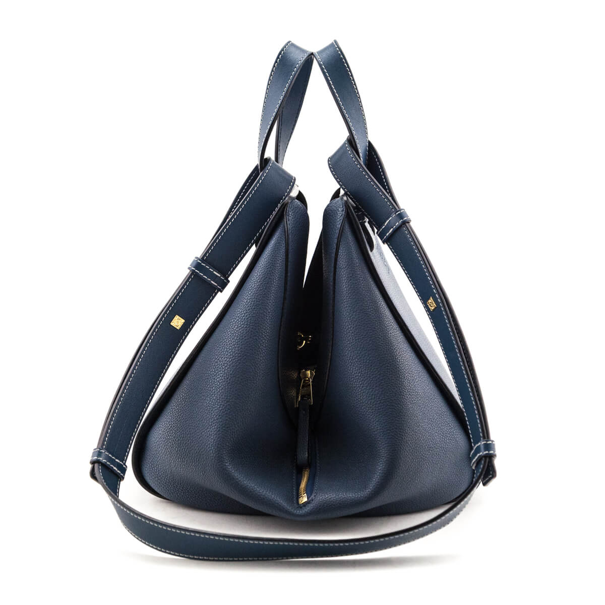 Loewe Indigo Calfskin Small Hammock Bag - Love that Bag etc - Preowned Authentic Designer Handbags & Preloved Fashions