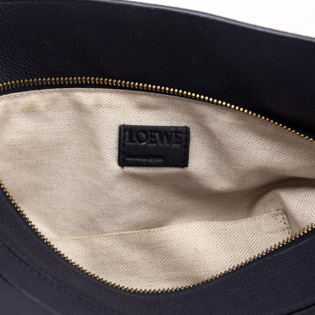 Loewe Midnight Blue & Black Calfskin Medium Puzzle Bag - Love that Bag etc - Preowned Authentic Designer Handbags & Preloved Fashions