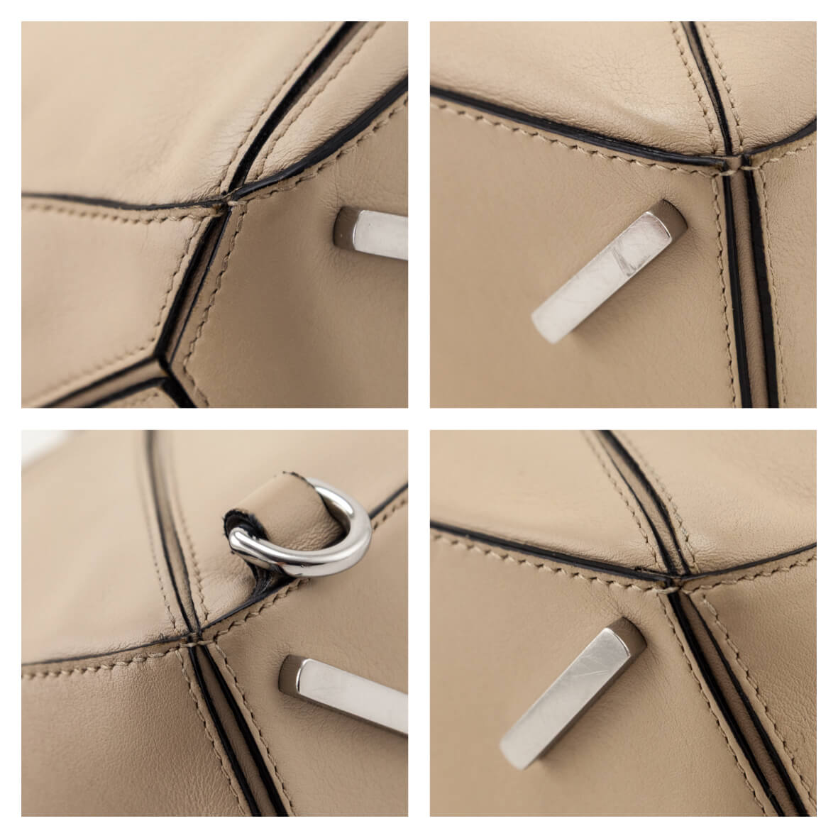 Loewe Mink Calfskin Small Puzzle Bag - Love that Bag etc - Preowned Authentic Designer Handbags & Preloved Fashions