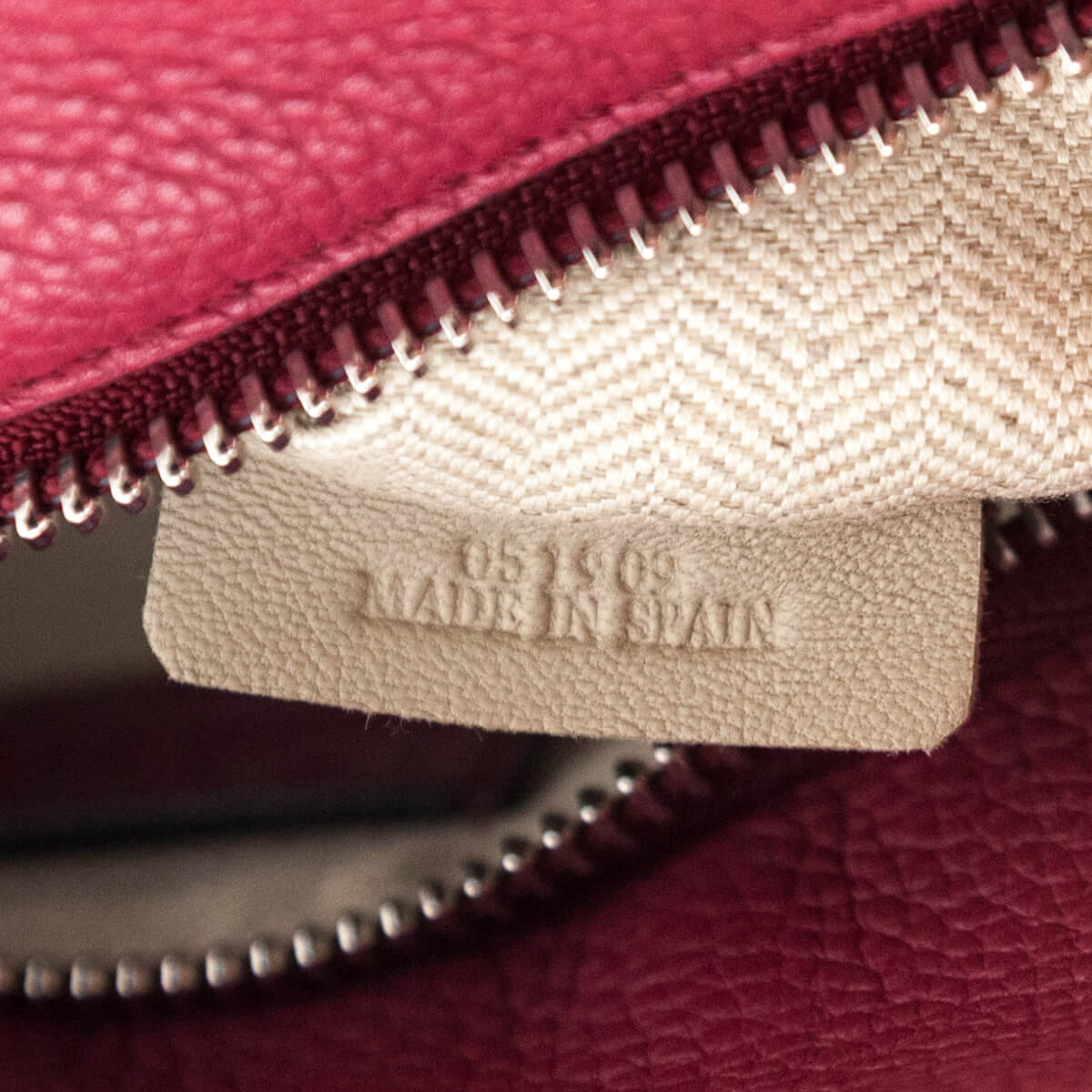 Loewe Raspberry Grained Calfskin Small Puzzle Bag - Love that Bag etc - Preowned Authentic Designer Handbags & Preloved Fashions